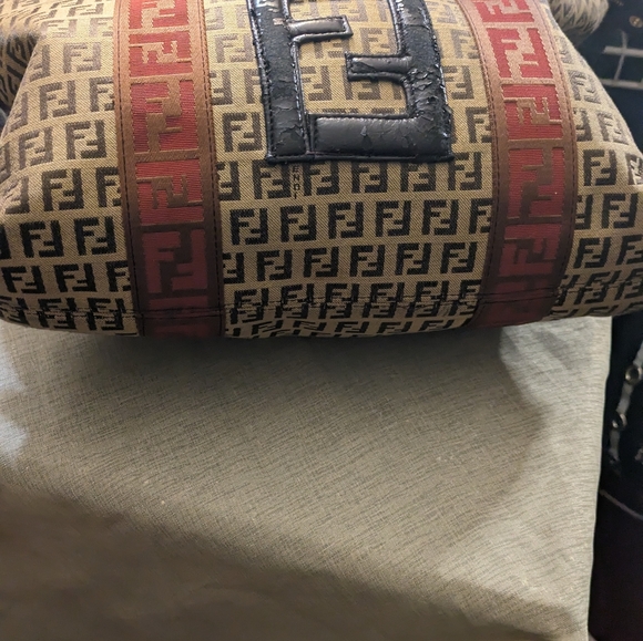 Fendi canvas shoulder bag - Picture 5 of 6